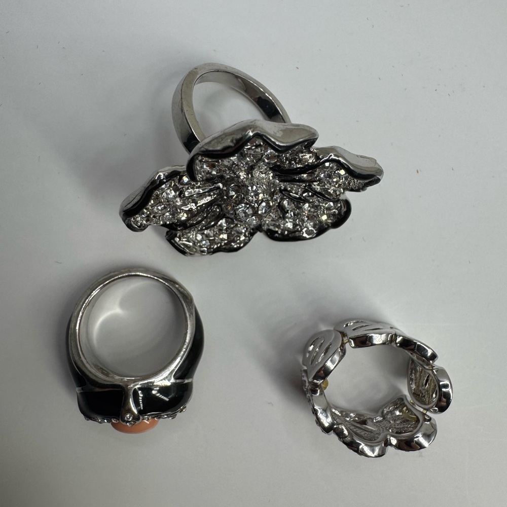 Statement sparkly Ring Set - Picture 5 of 8